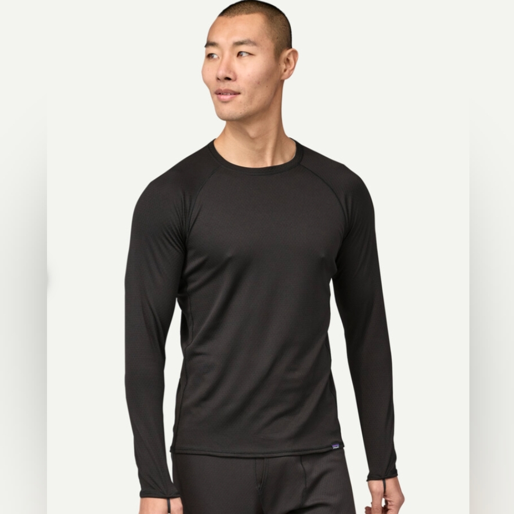 Patagonia Men's Capilene Midweight Crew Base Layer in Black S